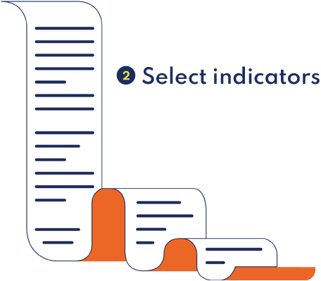 INGA Country Report Steps Step 2 Select Indicators icon